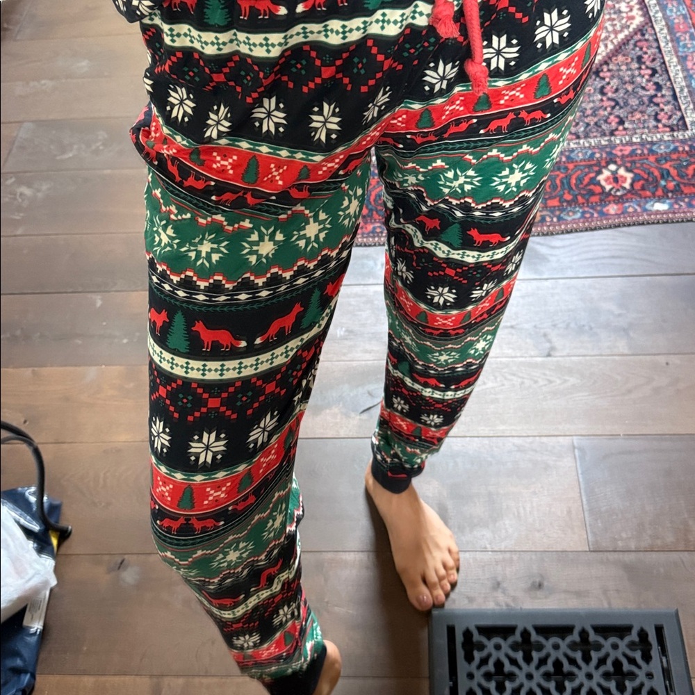 Festive Patterned Pajama Set - image 3